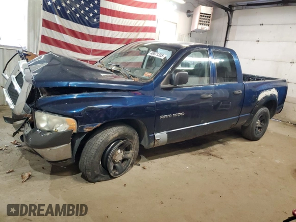 2004 Dodge 1500 SLT with VIN 1D7HA18N34S772210, listed as a Copart auction lot 48571325 with 253,291 mi miles and Salvage Title. Bid and sale history available at DreamBid. Image 1.