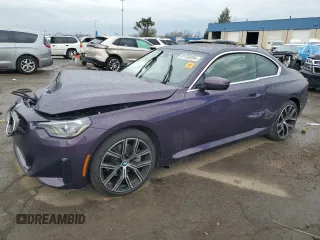 2023 BMW 2 Series 230i xDrive with VIN 3MW33CM09P8D60087, listed as a Copart auction lot 81709204 with 0 mi miles and Clean Title. Bid and sale history available at carsss.com. Image 1.