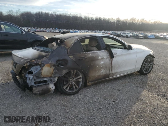 2018 Mercedes-Benz C with VIN 55SWF4JB4JU243943, listed as a Copart auction lot 87424254 with Not Provided miles and Non Repairable. Bid and sale history available at carsss.com. Image 3.