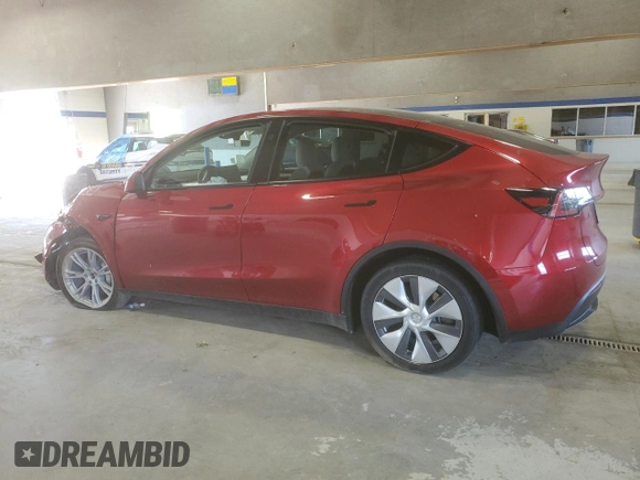 2024 Tesla Model Y Long Range with VIN 7SAYGDEE6RF995069, listed as a Copart auction lot 57085405 with 22,302 mi miles and Salvage title. Bid and sale history available at DreamBid. Image 2.