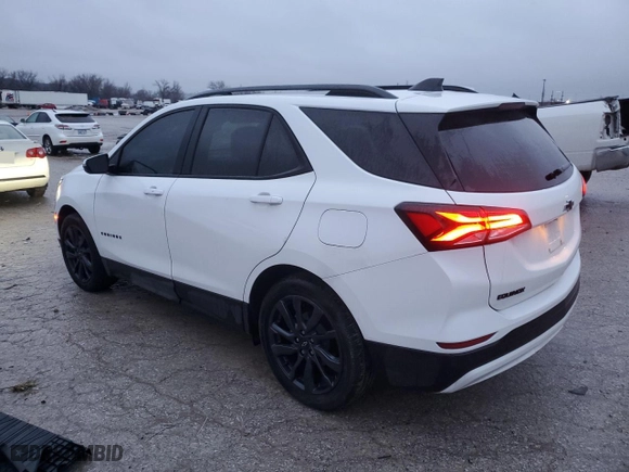 2024 Chevrolet Equinox RS with VIN 3GNAXMEGXRS130622, listed as a Copart auction lot 43240515 with 14,354 mi miles and Salvage Title. Bid and sale history available at carsss.com. Image 2.