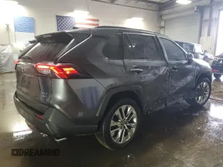 2019 Toyota RAV4 XLE Premium with VIN JTMA1RFV9KD016329, listed as a Copart auction lot 49913115 with 60,424 mi miles and Salvage Title. Bid and sale history available at carsss.com. Image 3.