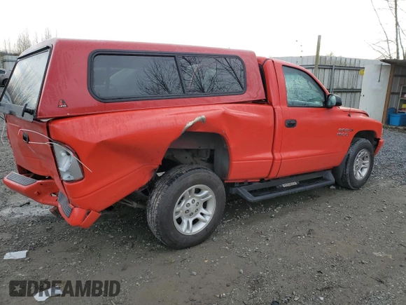 2001 Dodge Dakota with VIN 1B7FL26X01S233108, listed as a Copart auction lot 41419545 with 226,871 mi miles and Salvage Title. Bid and sale history available at carsss.com. Image 3.