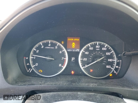 2016 Acura ILX w/Premium Pkg with VIN 19UDE2F74GA011379, listed as a Copart auction lot 48243345 with 121,476 mi miles and Salvage Title. Bid and sale history available at carsss.com. Image 9.