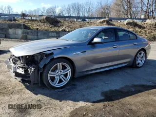 2015 BMW 6 Series 640i xDrive with VIN WBA6B8C54FD453255, listed as a Copart auction lot 49780035 with 85,407 mi miles and Salvage Title. Bid and sale history available at carsss.com. Image 1.