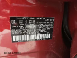 2019 Subaru Ascent Limited with VIN 4S4WMAMDXK3480496, listed as a Copart auction lot 57807645 with 57,572 mi miles and Salvage title. Bid and sale history available at DreamBid. Image 13.