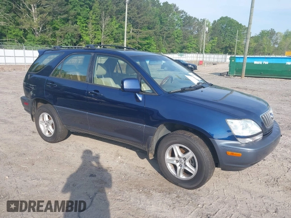 2001 Lexus RX 300 z VIN JTJHF10U010225771, wystawiony jako IAAI lot #42150312 z przebiegiem 248 662 mil mil oraz . Historia ofert i sprzedaży dostępna na DreamBid. Obrazek 1.
