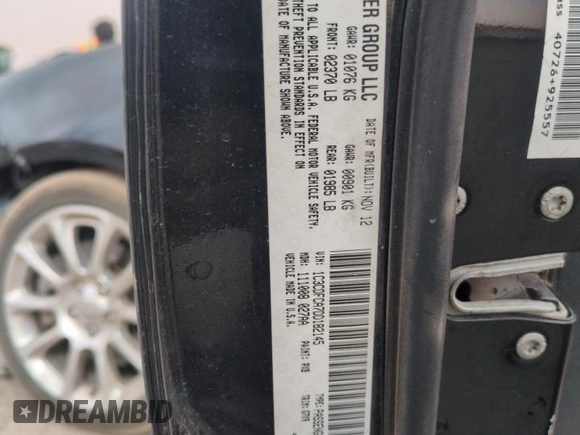 2013 Dodge Dart Limited with VIN 1C3CDFCA7DD182145, listed as a Copart auction lot 53143585 with 150,321 mi miles and Salvage title. Bid and sale history available at DreamBid. Image 12.