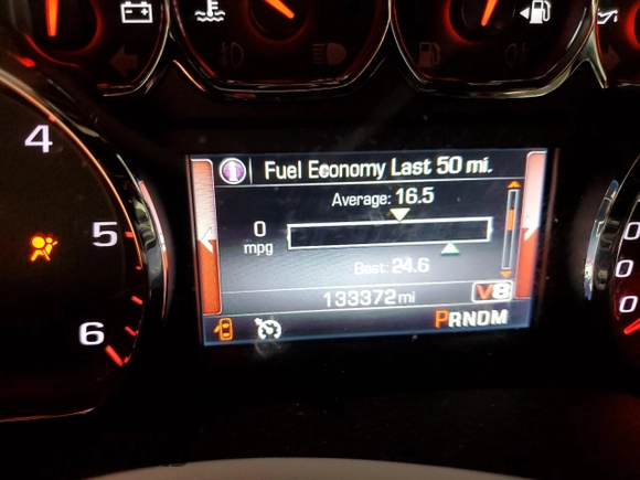 2015 GMC Yukon SLE with VIN 1GKS1AKC5FR120713, listed as a Copart auction lot 48009325 with 133,372 mi miles and Salvage Title. Bid and sale history available at carsss.com. Image 9.