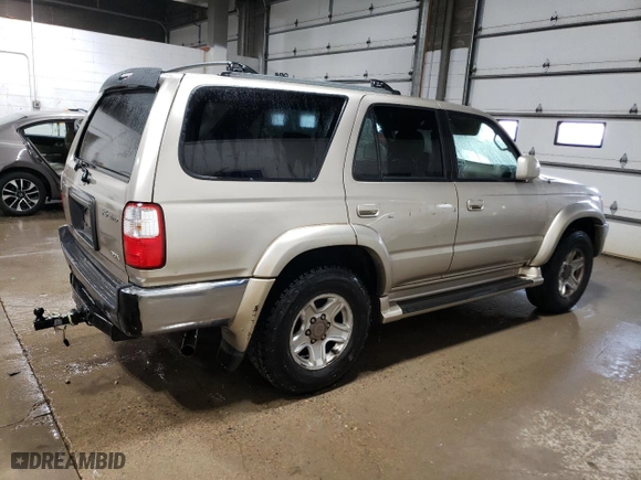 2001 Toyota 4Runner SR5 with VIN JT3HN86R110341809, listed as a Copart auction lot 50868615 with 267,874 mi miles and Clean Title. Bid and sale history available at carsss.com. Image 3.