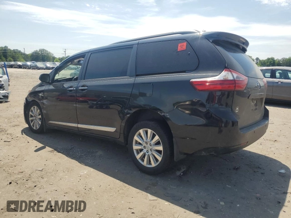 2017 Toyota Sienna XLE with VIN 5TDDZ3DC6HS186360, listed as a Copart auction lot 57504965 with 99,026 mi miles and Salvage title. Bid and sale history available at DreamBid. Image 2.