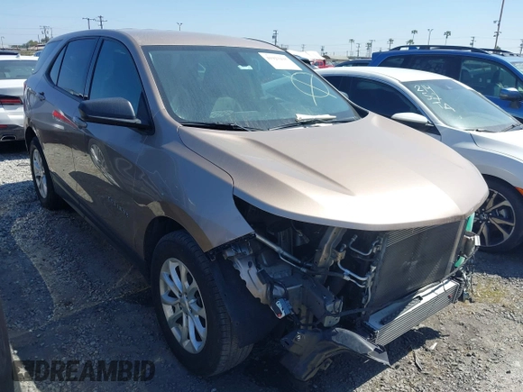2019 Chevrolet Equinox LS with VIN 2GNAXHEV0K6202874, listed as a IAAI auction lot 41923435 with 75,453 mi miles and . Bid and sale history available at carsss.com. Image 1.