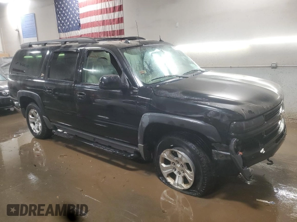 2004 Chevrolet Suburban Z71 with VIN 3GNFK16Z54G233879, listed as a Copart auction lot 87713175 with 155,438 mi miles and Salvage Title. Bid and sale history available at carsss.com. Image 4.
