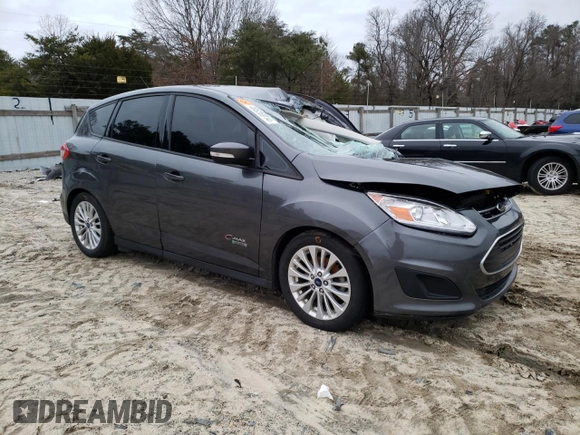 2017 Ford C-Max Energi SE with VIN 1FADP5EU5HL105056, listed as a Copart auction lot 40636914 with 0 mi miles and Salvage Title. Bid and sale history available at carsss.com. Image 4.