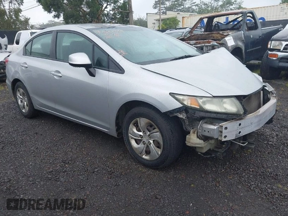 2013 Honda Civic LX with VIN 2HGFB2F50DH565533, listed as a IAAI auction lot 41774367 with 186,005 mi miles and . Bid and sale history available at DreamBid. Image 1.