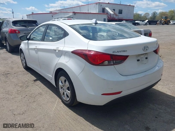 2016 Hyundai Elantra SE with VIN 5NPDH4AE4GH683961, listed as a IAAI auction lot 42048553 with 127,585 mi miles. Bid and sale history available at carsss.com. Image 3.