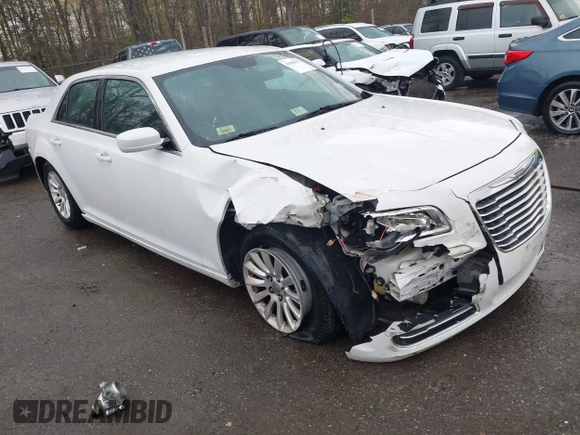2014 Chrysler 300 with VIN 2C3CCAAG5EH128036, listed as a IAAI auction lot 41988327 with 153,809 mi miles. Bid and sale history available at carsss.com. Image 1.