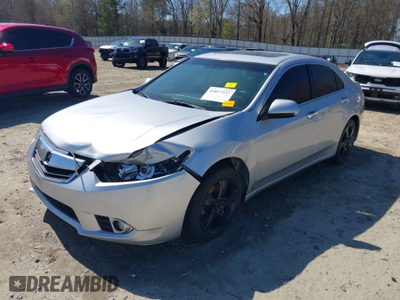 2012 Acura TSX Tech Pkg with VIN JH4CU2F67CC024628, listed as a IAAI auction lot 41817237 with 135,485 mi miles. Bid and sale history available at carsss.com. Image 6.