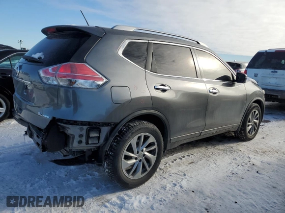2015 Nissan Rogue SL with VIN 5N1AT2MV1FC816389, listed as a Copart auction lot 45651165 with 70,032 mi miles and Salvage Title. Bid and sale history available at carsss.com. Image 3.