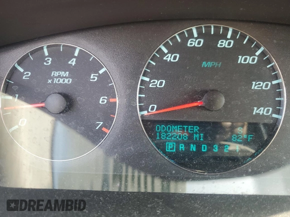 2011 Chevrolet Impala LT Fleet with VIN 2G1WG5EK0B1315281, listed as a Copart auction lot 61052915 with 182,208 mi miles and Clean title. Bid and sale history available at DreamBid. Image 9.