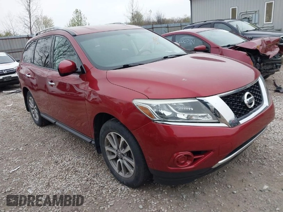 2014 Nissan Pathfinder S z VIN 5N1AR2MM8EC722644, wystawiony jako IAAI lot #41986680 z przebiegiem 148 215 mil mil oraz . Historia ofert i sprzedaży dostępna na DreamBid. Obrazek 1.