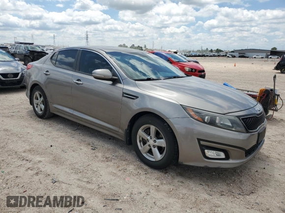 2015 Kia Optima LX with VIN 5XXGM4A71FG378616, listed as a Copart auction lot 56379315 with 129,665 mi miles and Salvage Title. Bid and sale history available at DreamBid. Image 4.