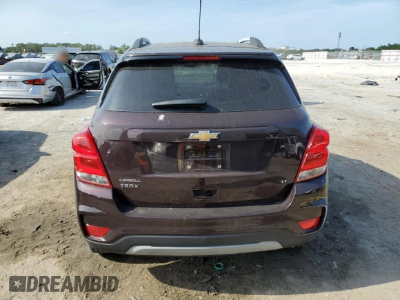 2020 Chevrolet Trax LT with VIN KL7CJLSB6LB342181, listed as a Copart auction lot 53867735 with Not provided miles and Salvage title. Bid and sale history available at DreamBid. Image 6.