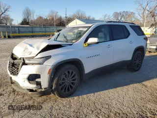 2023 Chevrolet Traverse RS with VIN 1GNEVJKW4PJ188743, listed as a Copart auction lot 48195025 with 148,014 mi miles and Salvage Title. Bid and sale history available at carsss.com. Image 1.