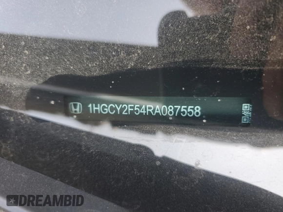 2024 Honda Accord Sport с VIN 1HGCY2F54RA087558, выставлен на аукционе Copart как лот 54376625 с пробегом 6 191 миль миль и Списание • Salvage title. История ставок и продаж доступна на DreamBid. Изображение 12.
