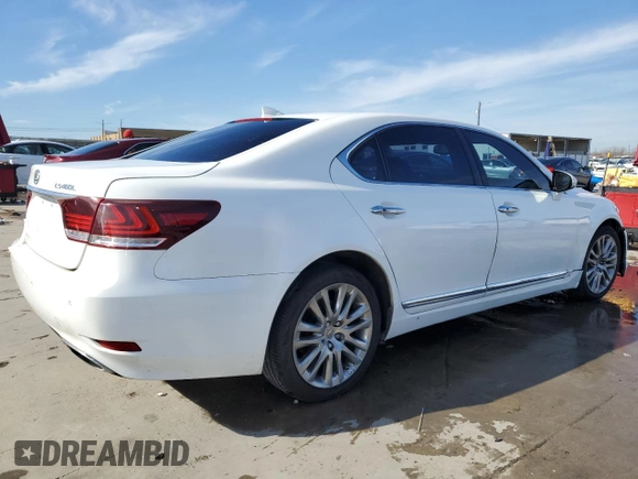2014 Lexus LS 460 L with VIN JTHGL5EF3E5053199, listed as a Copart auction lot 88128655 with 204,969 mi miles and Salvage title. Bid and sale history available at DreamBid. Image 3.