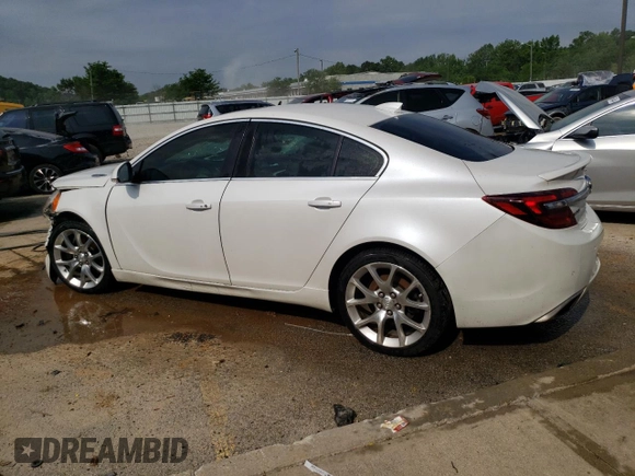 2016 Buick Regal GS with VIN 2G4GV5GX9G9127308, listed as a Copart auction lot 55825364 with 87,604 mi miles and Non Repairable. Bid and sale history available at carsss.com. Image 2.
