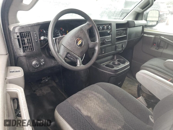 2019 Chevrolet Express Cargo Van with VIN 1GCWGAFG8K1229135, listed as a Copart auction lot 45114855 with 33,244 mi miles and Salvage Title. Bid and sale history available at carsss.com. Image 8.