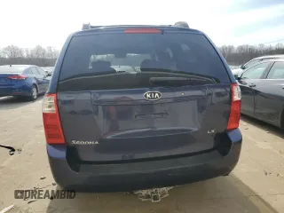 2007 Kia Sedona LX with VIN KNDMB233X76182262, listed as a Copart auction lot 48689735 with 143,041 mi miles and Salvage Title. Bid and sale history available at carsss.com. Image 6.