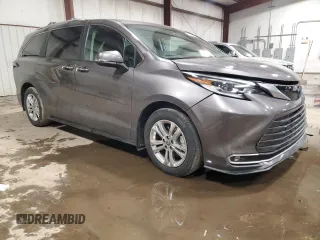 2023 Toyota Sienna Platinum with VIN 5TDESKFC7PS082748, listed as a Copart auction lot 44153015 with 45,382 mi miles and Salvage Title. Bid and sale history available at DreamBid. Image 4.