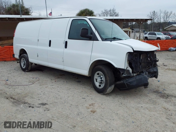 2016 Chevrolet Express Cargo Van with VIN 1GCWGBFF9G1274606, listed as a IAAI auction lot 41566652 with 296,452 mi miles. Bid and sale history available at carsss.com. Image 1.