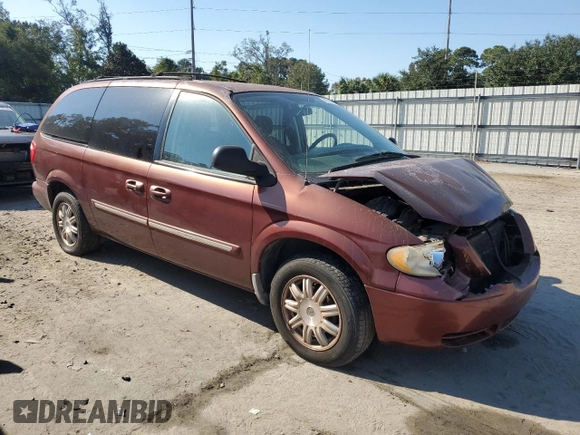 2007 Chrysler Town & Country LWB Touring with VIN 2A4GP54L27R144039, listed as a Copart auction lot 77794364 with 196,451 mi miles and Salvage Title. Bid and sale history available at carsss.com. Image 4.