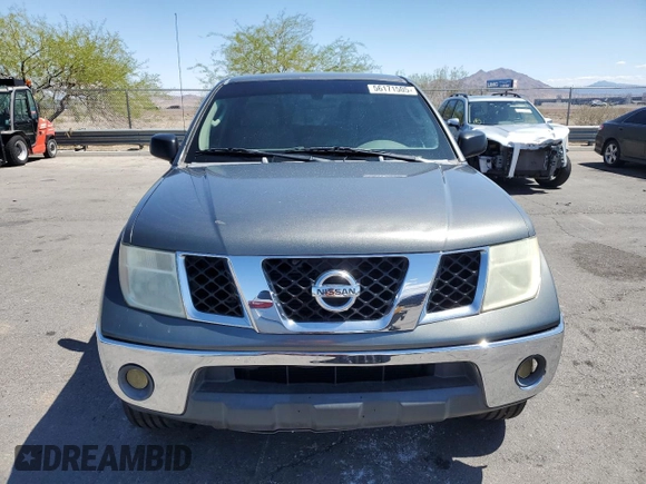 2007 Nissan Frontier SE with VIN 1N6AD07U47C418536, listed as a Copart auction lot 56171505 with 144,148 mi miles and Salvage title. Bid and sale history available at DreamBid. Image 5.