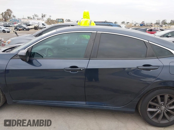 2020 Honda Civic Sedan EX-L with VIN 19XFC1F74LE209538, listed as a IAAI auction lot 42035988 with 51,893 mi miles. Bid and sale history available at carsss.com. Image 14.