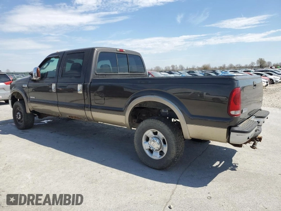 2005 Ford F-350 XL with VIN 1FTWW31P25EA80854, listed as a Copart auction lot 50900185 with Not provided miles and Salvage title. Bid and sale history available at DreamBid. Image 2.