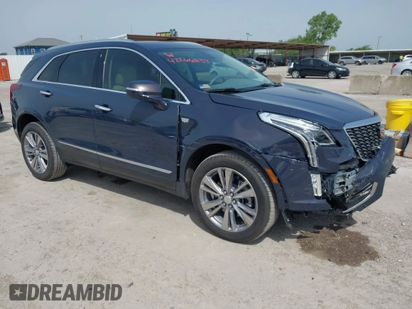 2024 Cadillac XT5 FWD Premium Luxury with VIN 1GYKNCR41RZ738779, listed as a IAAI auction lot 42266837 with 3,166 mi miles and . Bid and sale history available at DreamBid. Image 1.