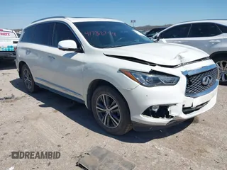 2018 Infiniti QX60 with VIN 5N1DL0MM9JC507884, listed as a IAAI auction lot 41738744 with 109,468 mi miles. Bid and sale history available at carsss.com. Image 1.