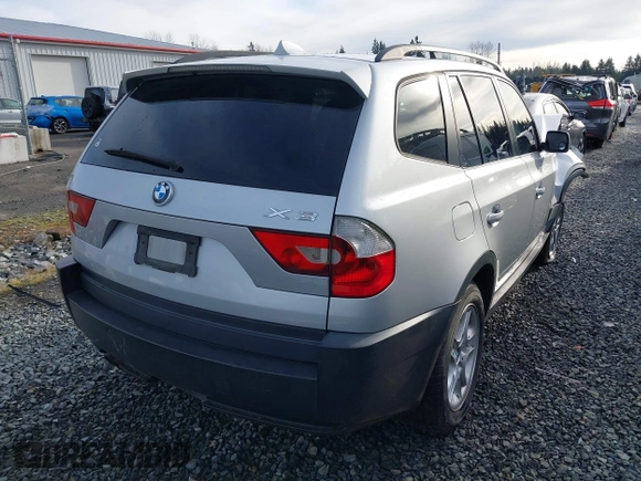 2004 BMW X3 2.5i with VIN WBXPA73454WB29718, listed as a IAAI auction lot 41203179 with 1 mi miles. Bid and sale history available at carsss.com. Image 4.