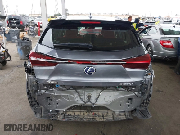 2020 Lexus UX 250h F Sport with VIN JTHR9JBH0L2025493, listed as a IAAI auction lot 42175227 with 18,315 mi miles and . Bid and sale history available at DreamBid. Image 17.