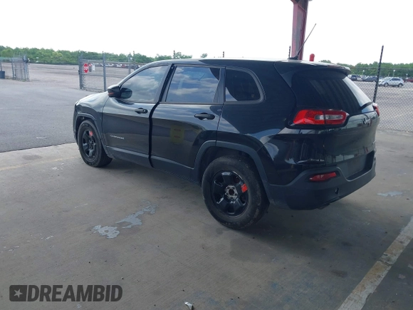 2015 Jeep Cherokee Sport with VIN 1C4PJLAB2FW539397, listed as a IAAI auction lot 42156576 with 120,409 mi miles. Bid and sale history available at carsss.com. Image 3.