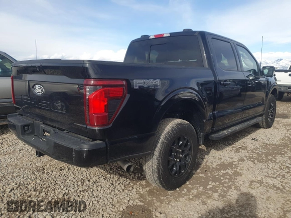 2024 Ford F-150 XLT with VIN 1FTFW3L89RKD35576, listed as a Copart auction lot 49867725 with 8,608 mi miles and Salvage Title. Bid and sale history available at DreamBid. Image 3.