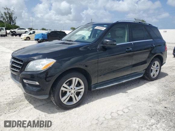 2013 Mercedes-Benz M 350 with VIN 4JGDA5JB1DA158693, listed as a Copart auction lot 60065005 with 98,896 mi miles and Salvage title. Bid and sale history available at DreamBid. Image 1.