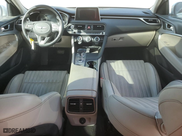 2020 Genesis G70 2.0T with VIN KMTG34LA9LU046717, listed as a Copart auction lot 45105765 with 65,034 mi miles and Non Repairable. Bid and sale history available at carsss.com. Image 8.