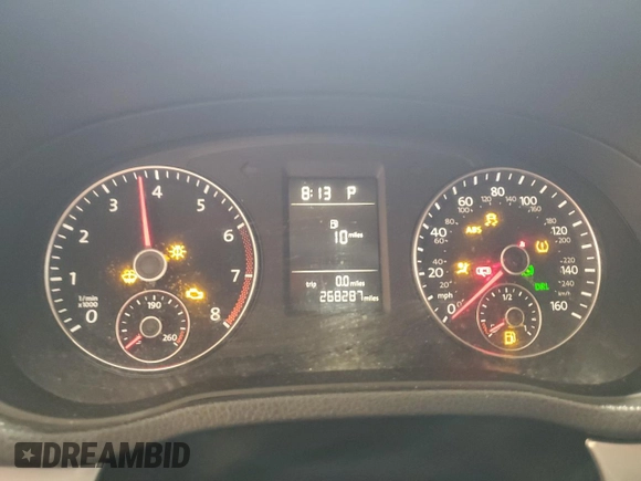 2013 Volkswagen Passat S with VIN 1VWAP7A30DC035351, listed as a Copart auction lot 84110754 with 268,287 mi miles and Salvage title. Bid and sale history available at DreamBid. Image 9.