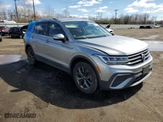2022 Volkswagen Tiguan SE with VIN 3VV2B7AX5NM145127, listed as a Copart auction lot 50167775 with 25,432 mi miles and Salvage Title. Bid and sale history available at carsss.com. Image 4.