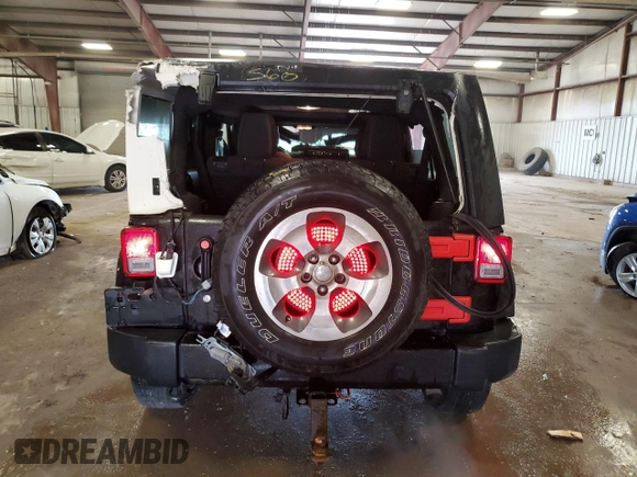 2016 Jeep Wrangler Unlimited Sahara with VIN 1C4BJWEG8GL188869, listed as a Copart auction lot 58128635 with 171,766 mi miles and Clean title. Bid and sale history available at DreamBid. Image 6.